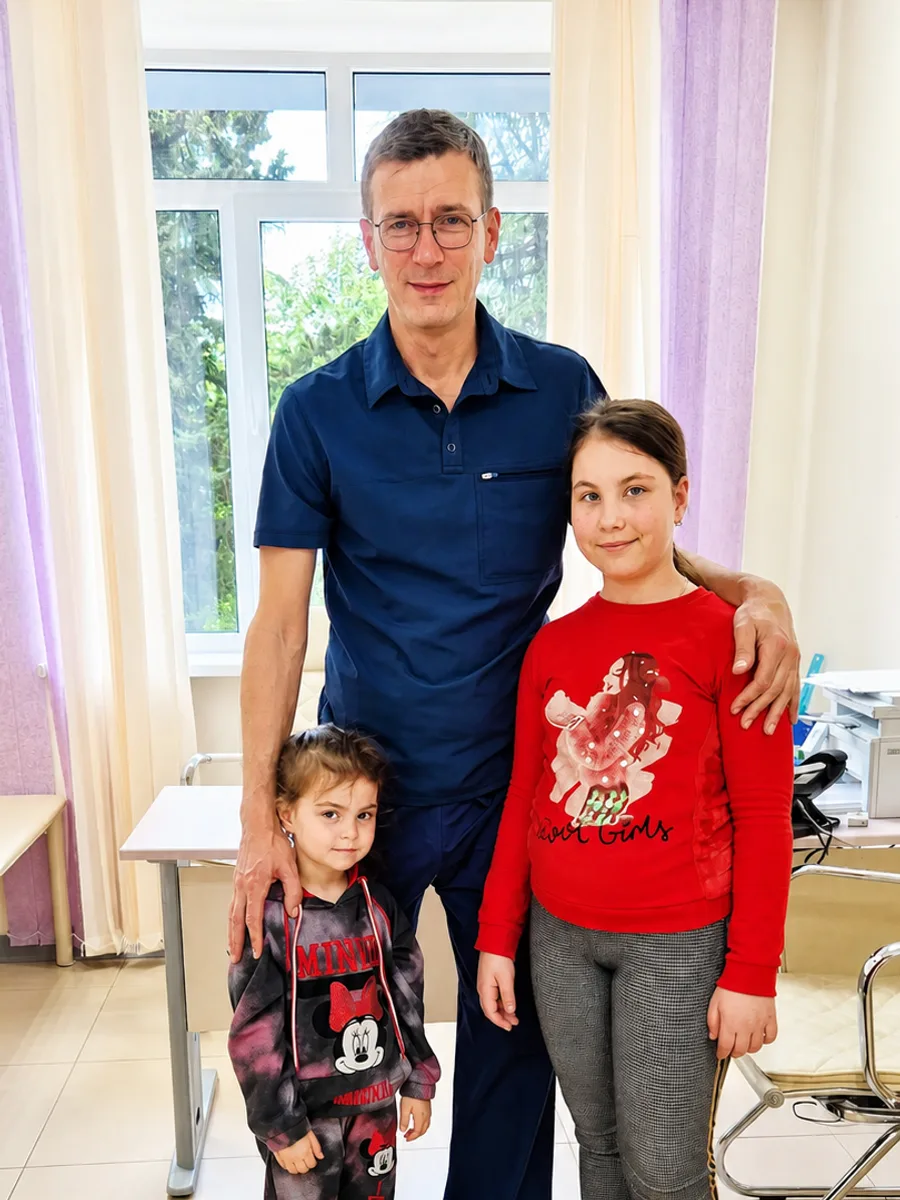 Дети на приёме у ЛОР-врача Тимошенко С. В.